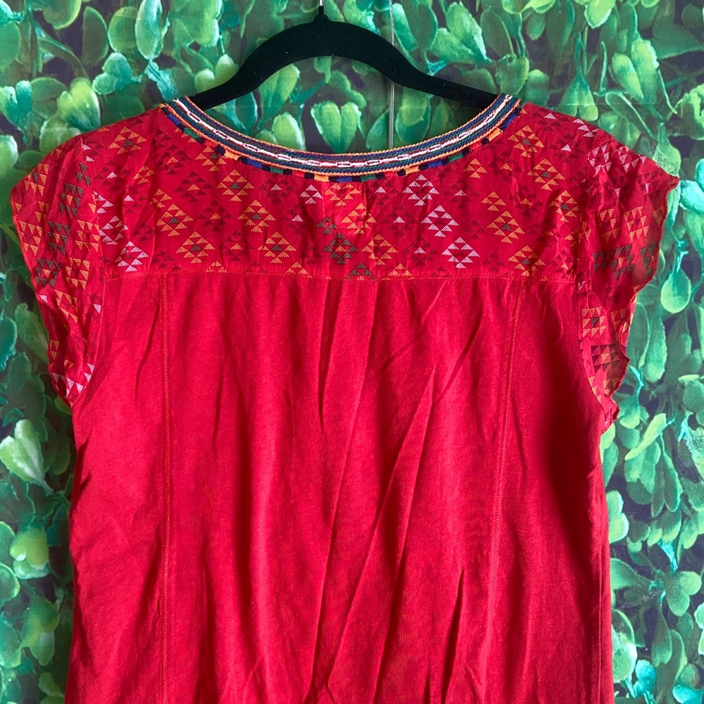 Tiny - Red Embroidered Top - Picture 6 of 7